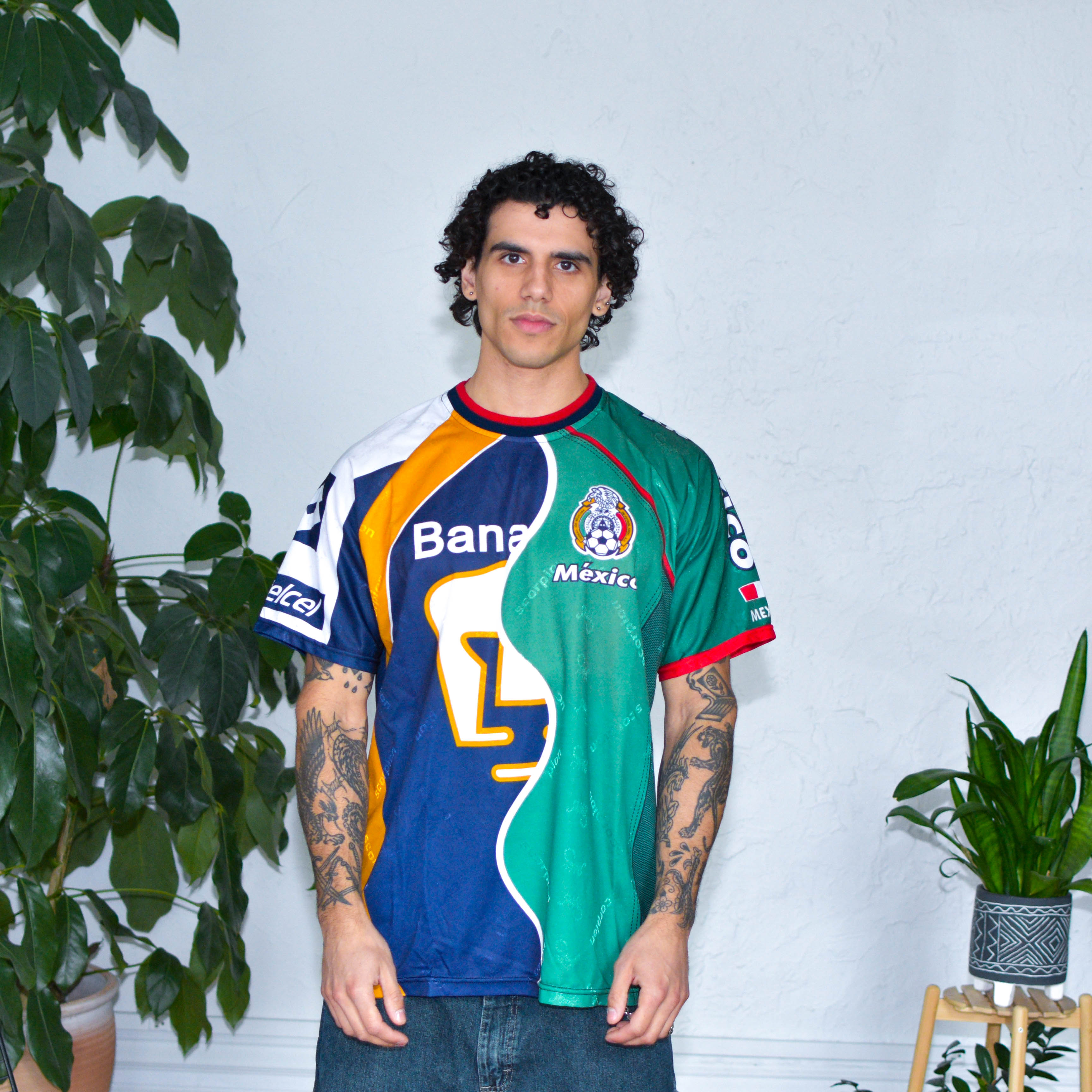 Vintage 2008 Pumas UNAM x Mexico National Team Split Jersey