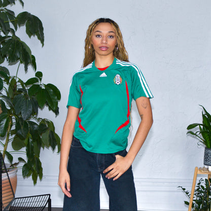 Vintage 2007 Adidas Mexico National Team Femme Jersey