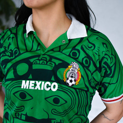 Vintage 1998 Mexico National Team Replica Femme Jersey