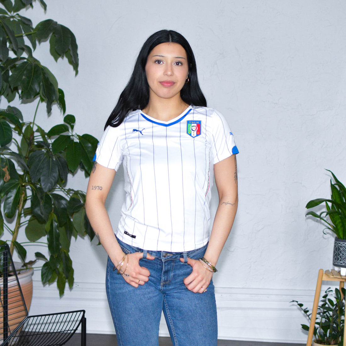 2014 Italy World Cup Away Femme Jersey