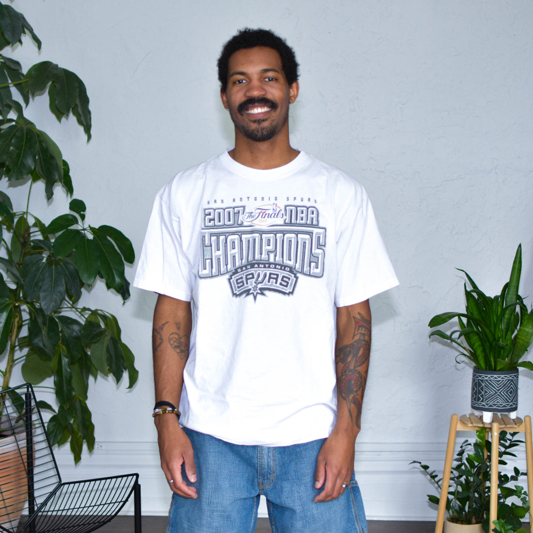 Vintage San Antonio Spurs 2007 NBA Finals Champions