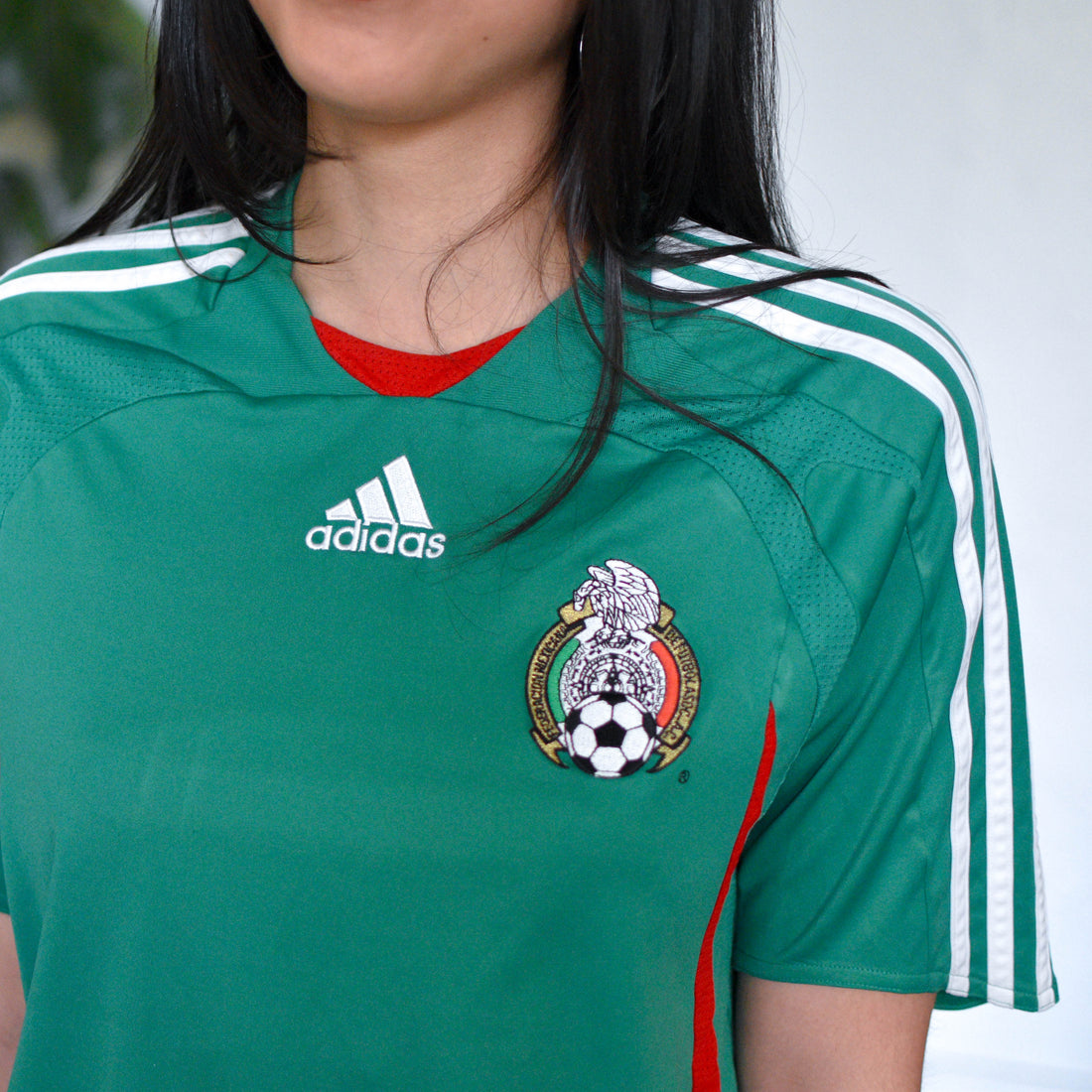 Vintage 2007 Adidas Mexico National Team Femme Jersey