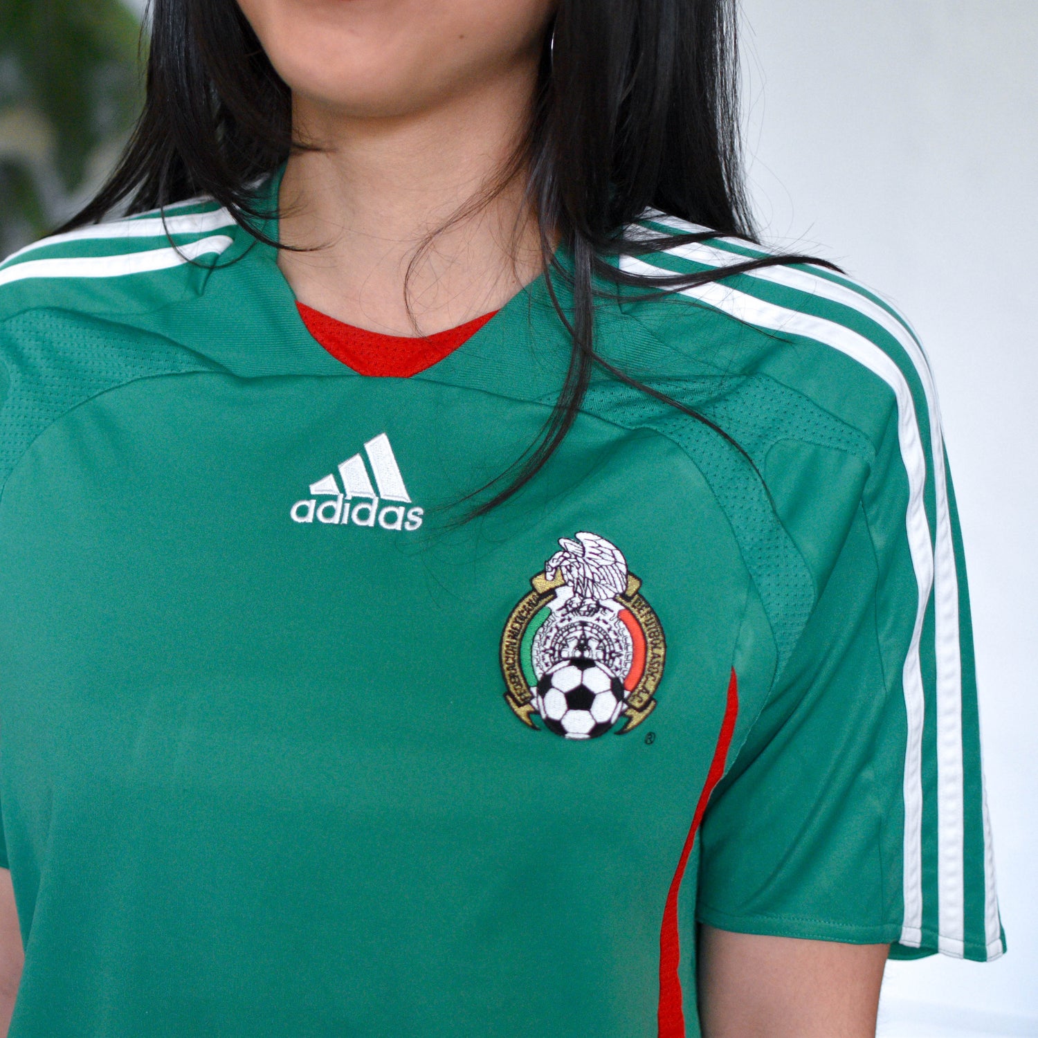 Vintage 2007 Adidas Mexico National Team Femme Jersey