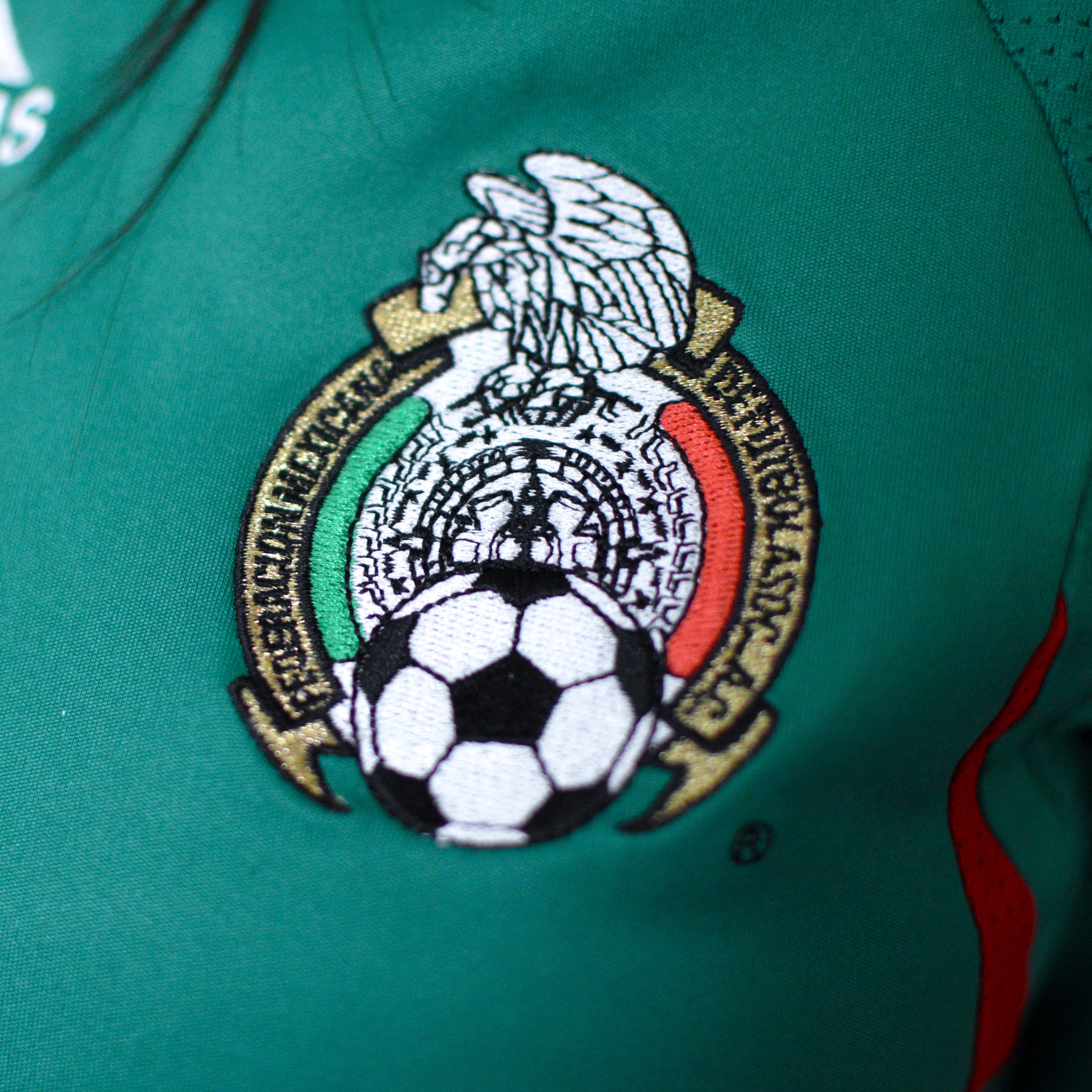 Vintage 2007 Adidas Mexico National Team Femme Jersey