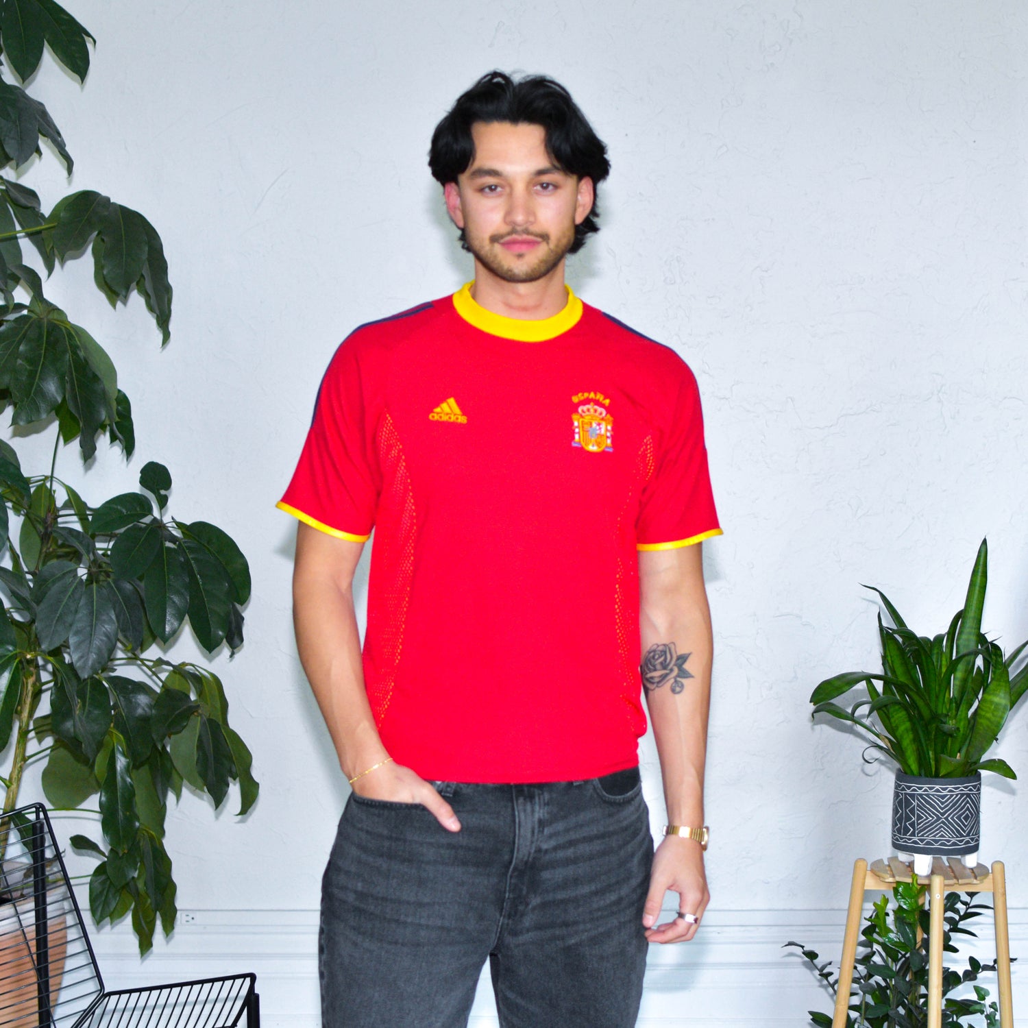 Vintage 2002 Adidas Spain World Cup Jersey