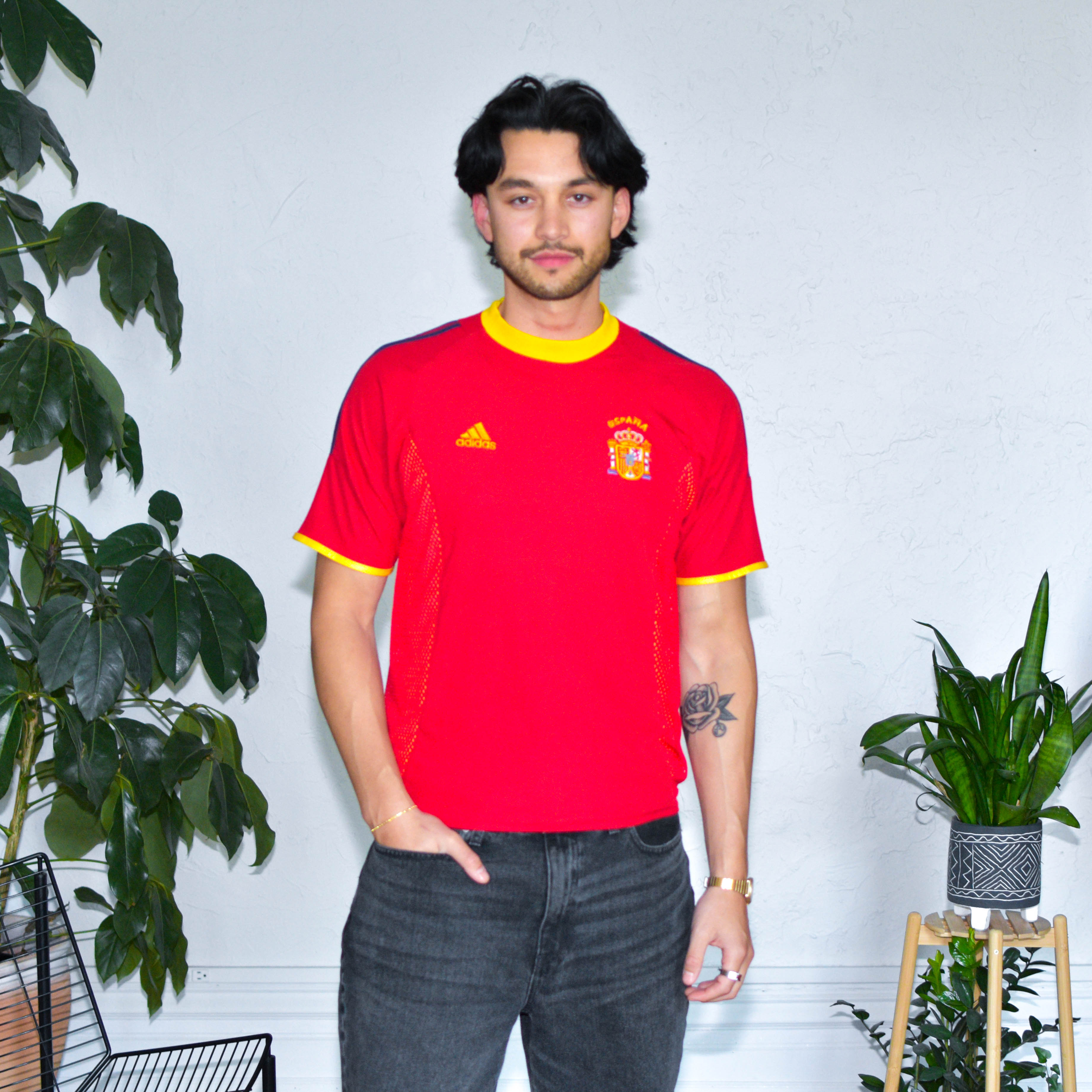 Vintage 2002 Adidas Spain World Cup Jersey