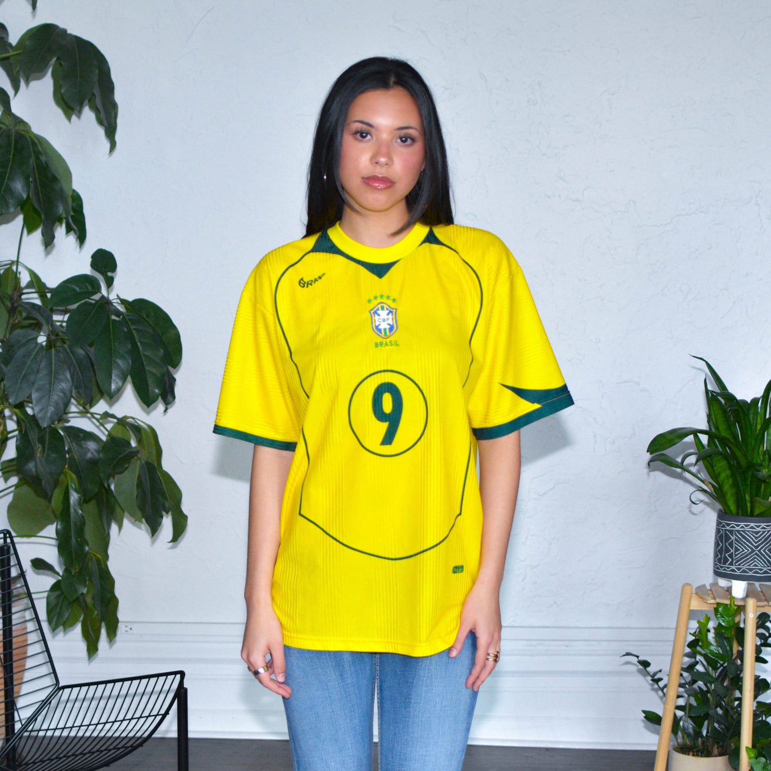 Vintage Brazil Ronaldo Replica T90 Jersey