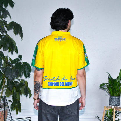 Vintage 2002 Brazil National Team World Cup Pentacampeon AOP Jersey