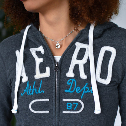 Vintage Aeropostale Femme Gray Hoodie