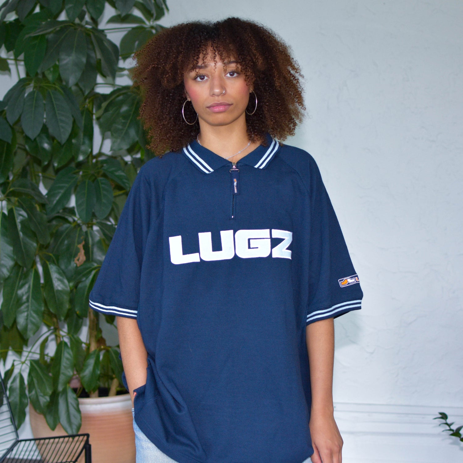 Vintage Lugz Navy Heavy Weight Polo