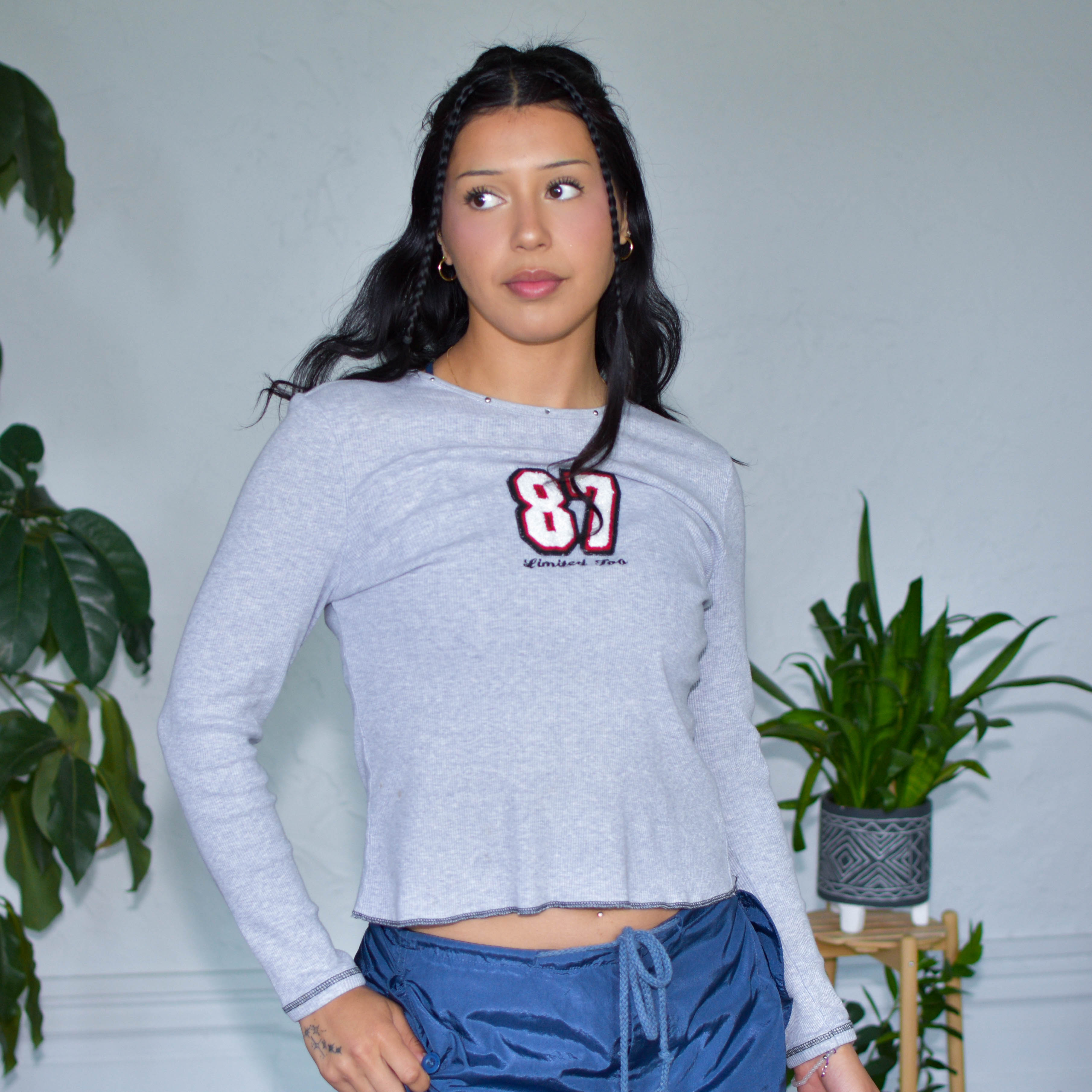 Vintage Limited Too Long Sleeve Bedazzled Shirt
