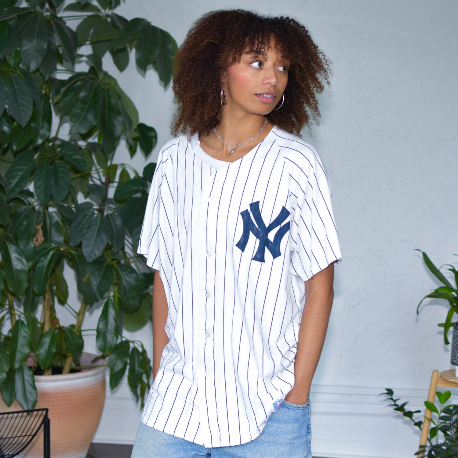 Vintage New York Yankees Pinstripe Jersey