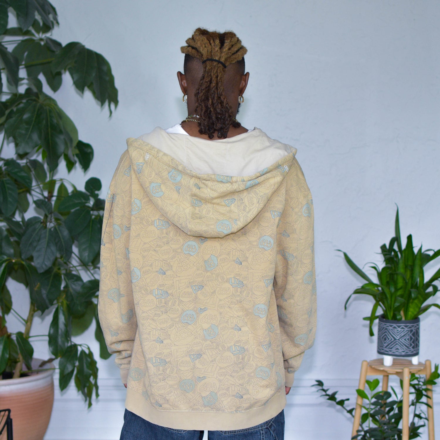 Vintage New Era All-Over-Print Hoodie