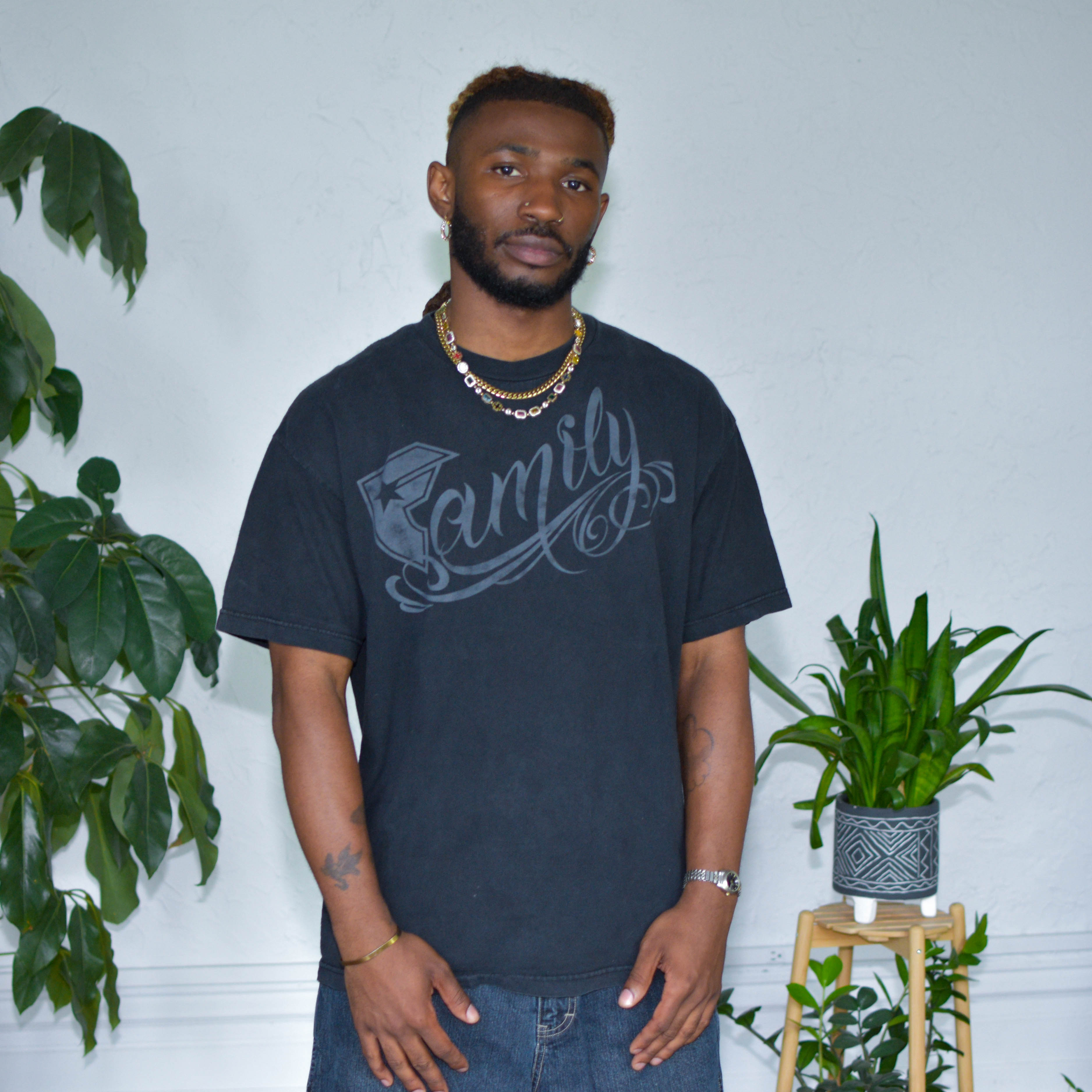 Vintage Famous Stars &amp; Straps "Family" T-Shirt