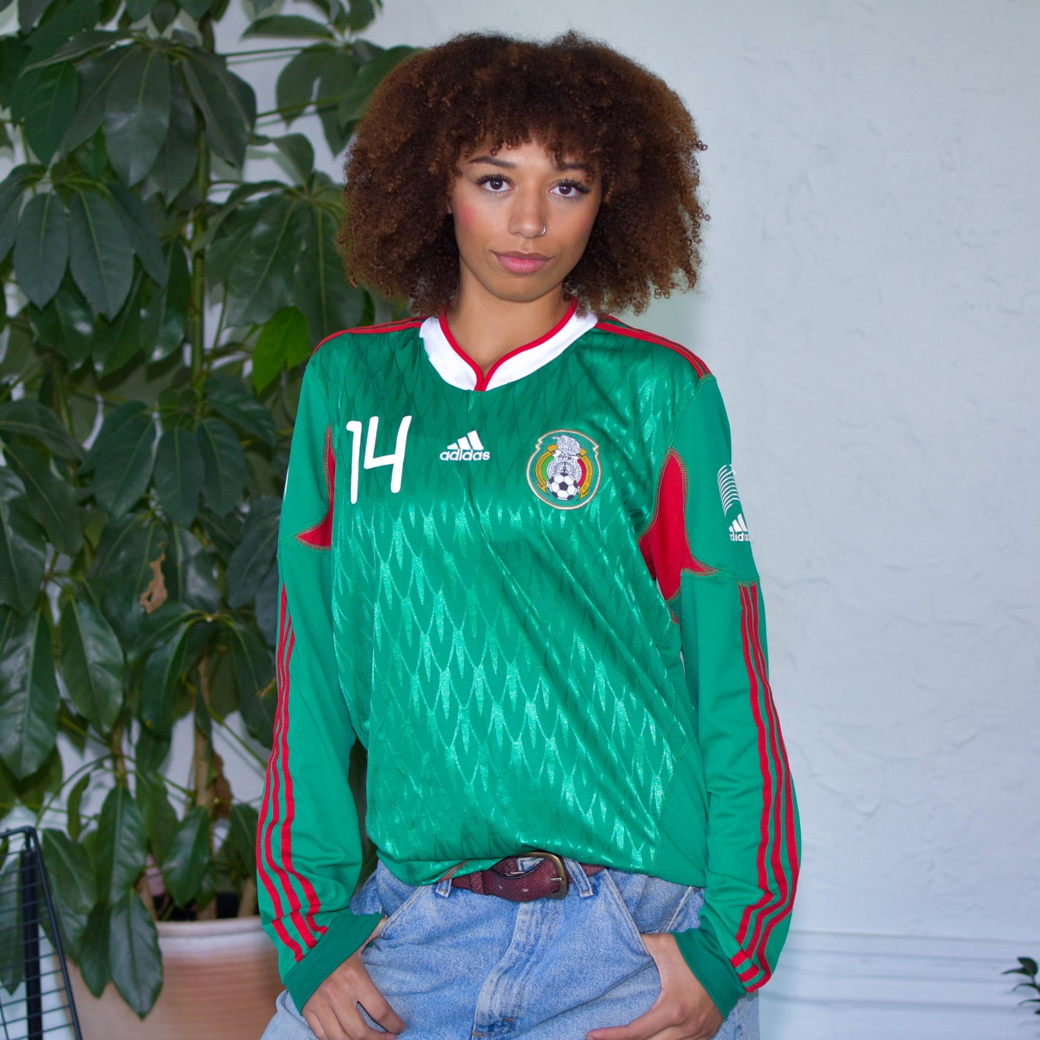Vintage 2010 Chicharito Hernandez Mexico World Cup Long Sleeve Jersey