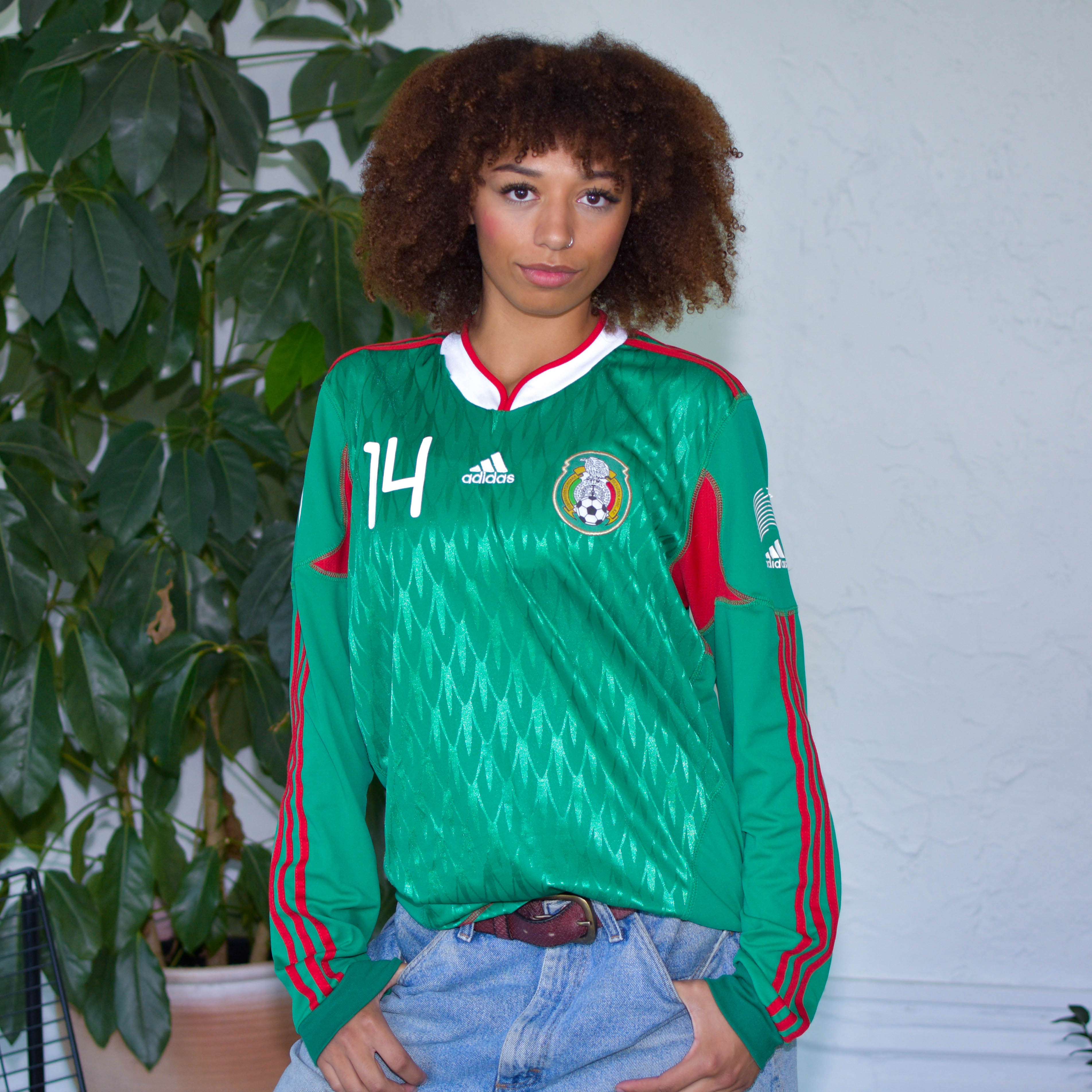 Vintage 2010 Chicharito Hernandez Mexico World Cup Long Sleeve Jersey