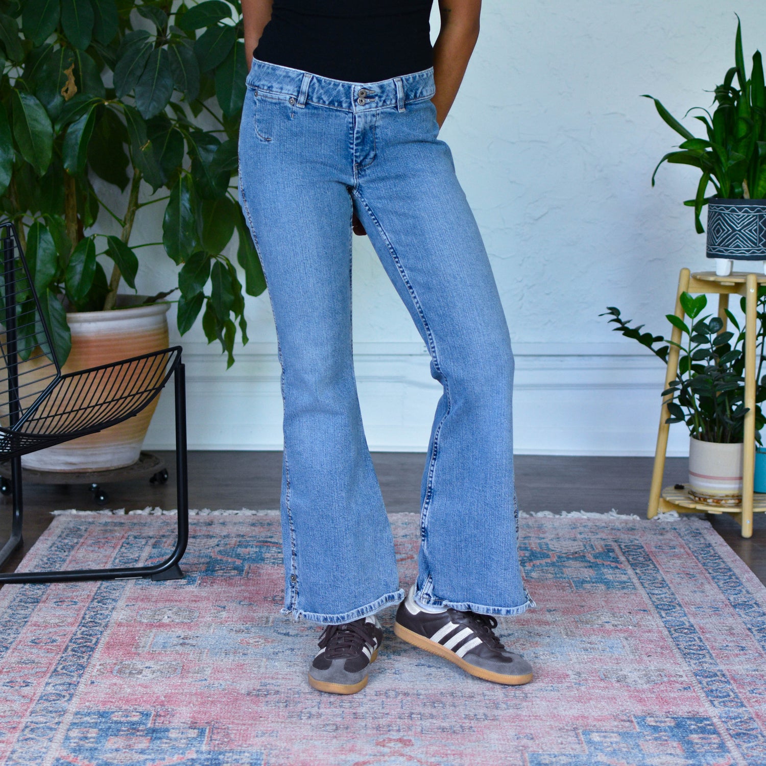 Vintage Y2K Silver Jeans Light Wash Flare Jeans