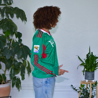 Vintage 2010 Chicharito Hernandez Mexico World Cup Long Sleeve Jersey