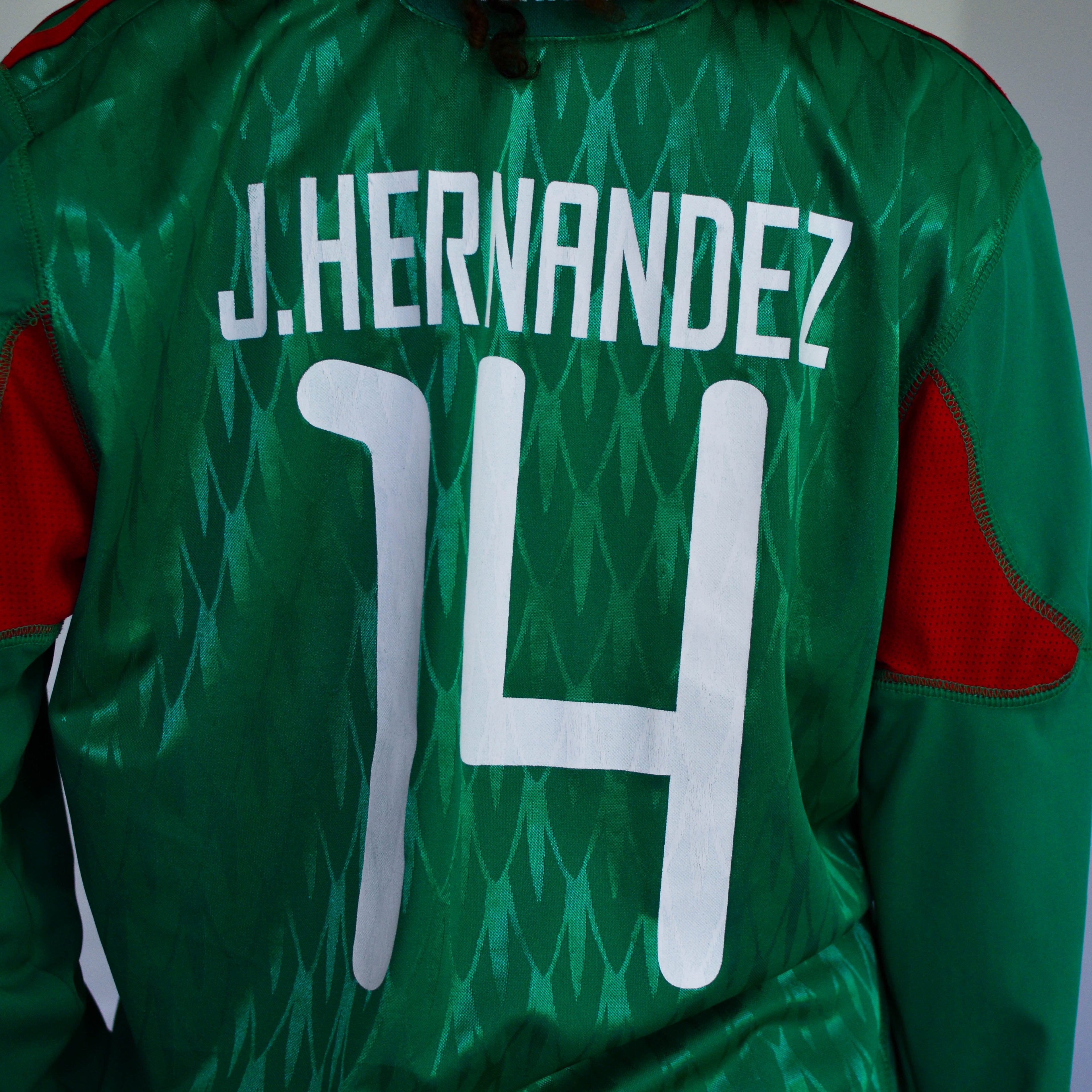 Vintage 2010 Chicharito Hernandez Mexico World Cup Long Sleeve Jersey