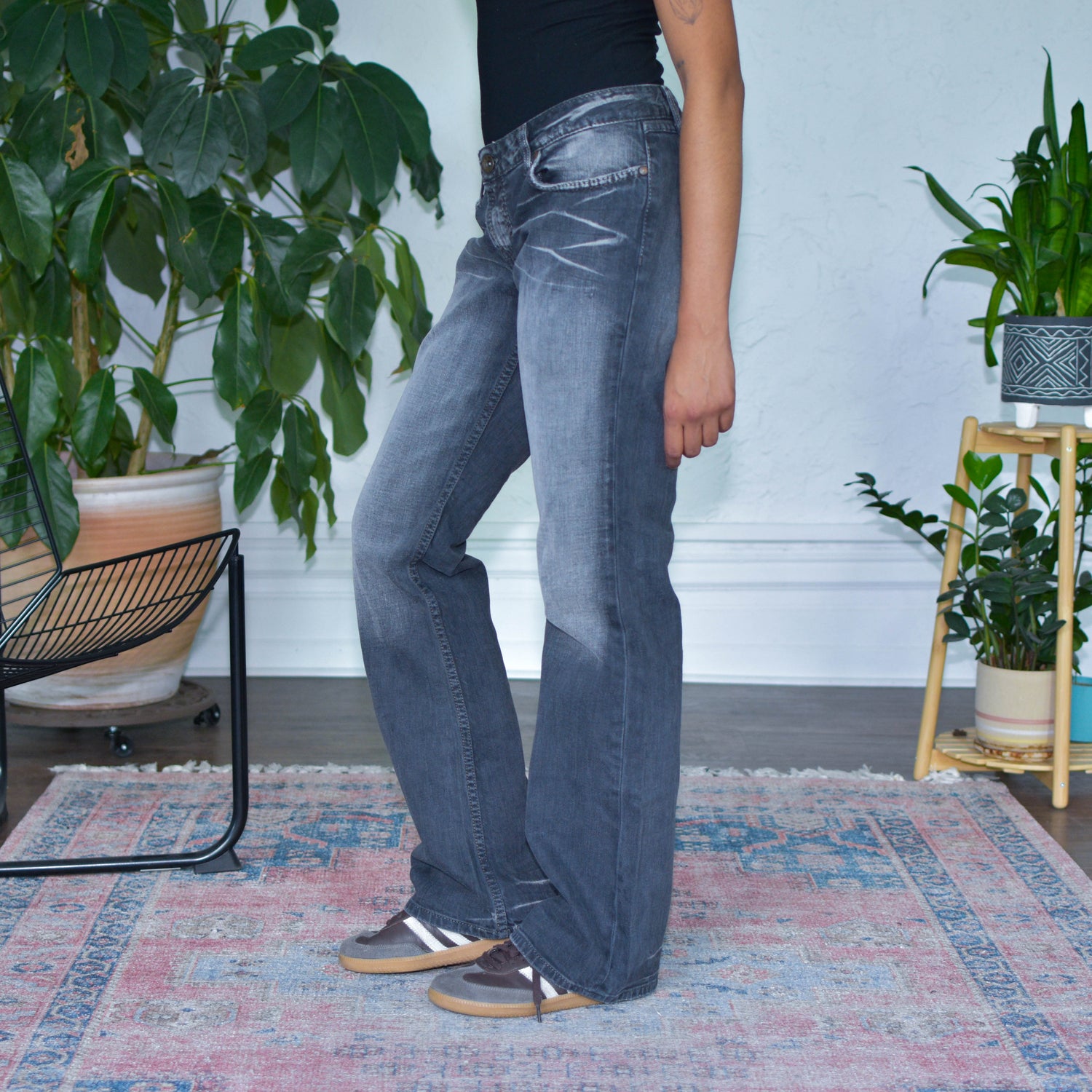 Vintage Y2K BKE Stella Bootcut Gray Wash Jeans
