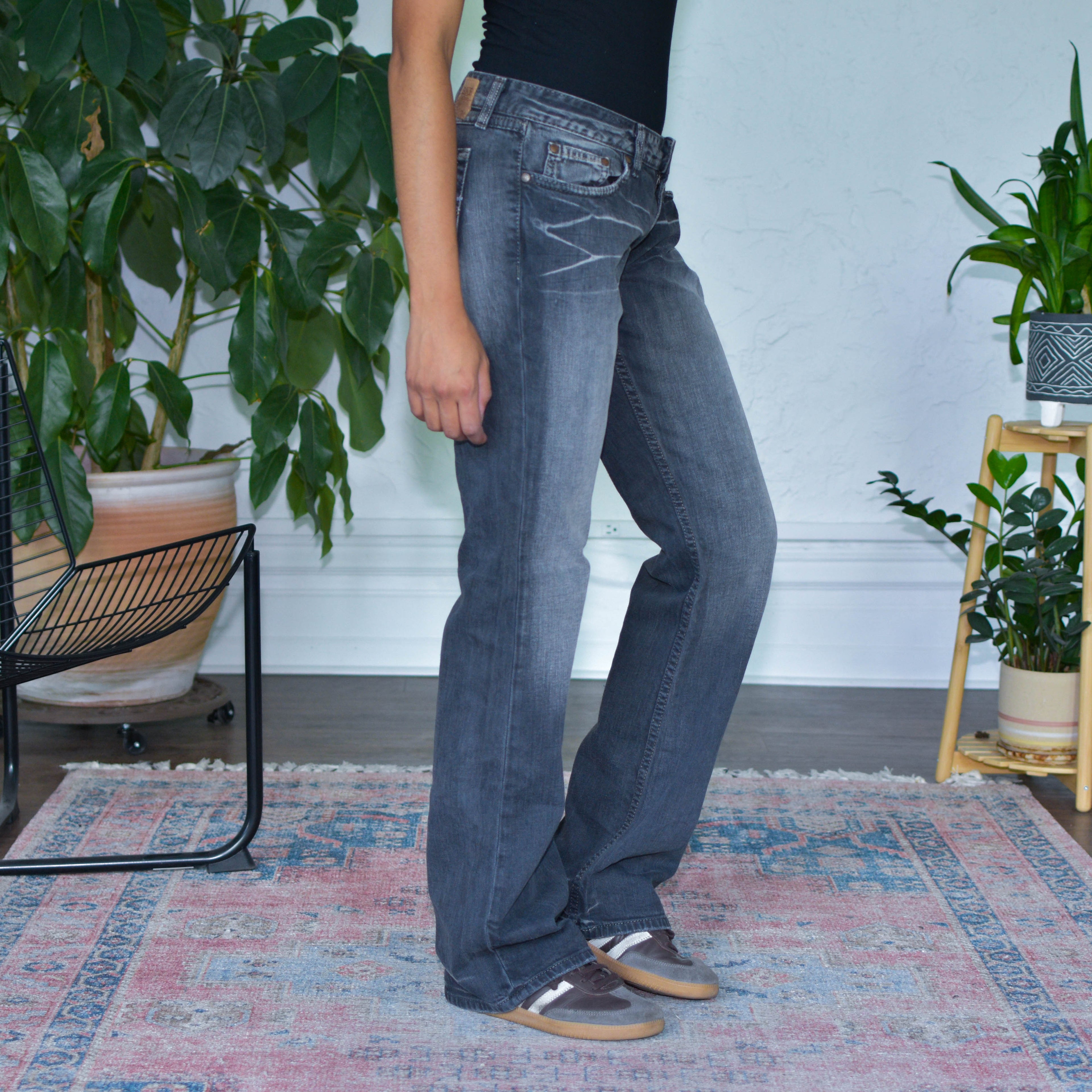 Vintage Y2K BKE Stella Bootcut Gray Wash Jeans