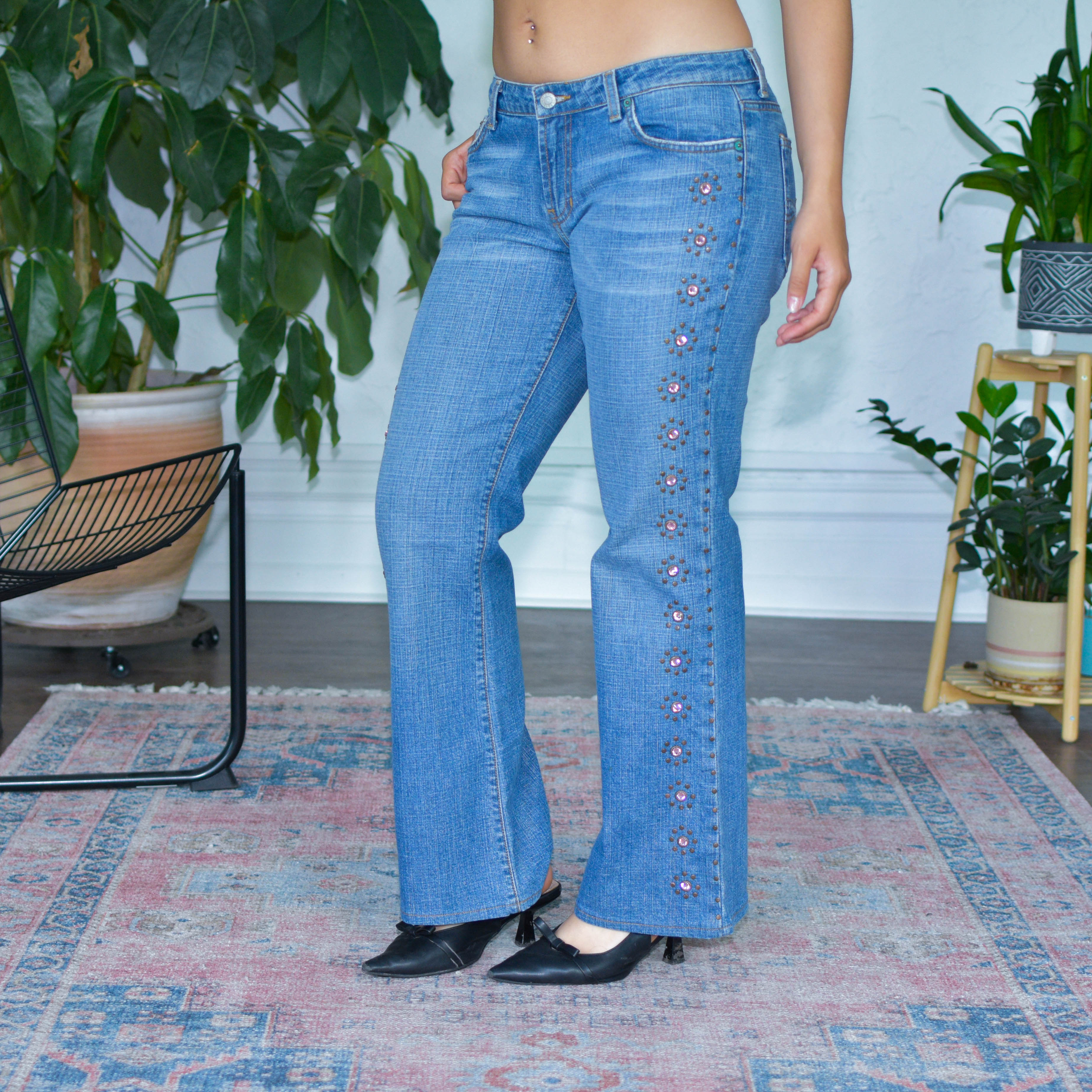 Vintage Y2K Streets Aheads Studded Denim Jeans