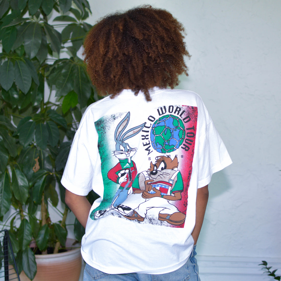 Vintage 90s Mexico National Team Looney Toons T-Shirt