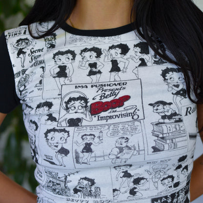 Vintage Y2K Betty Boop Comic Strip T-Shirt