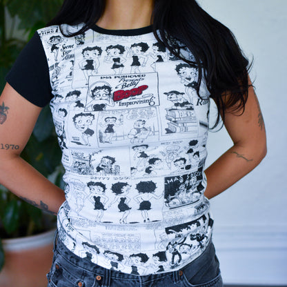 Vintage Y2K Betty Boop Comic Strip T-Shirt