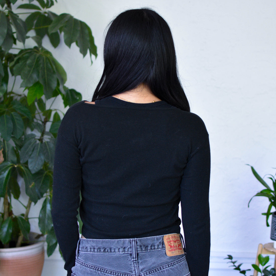 Vintage Y2K Femme Girbaud Pink Logo Long Sleeve Crop