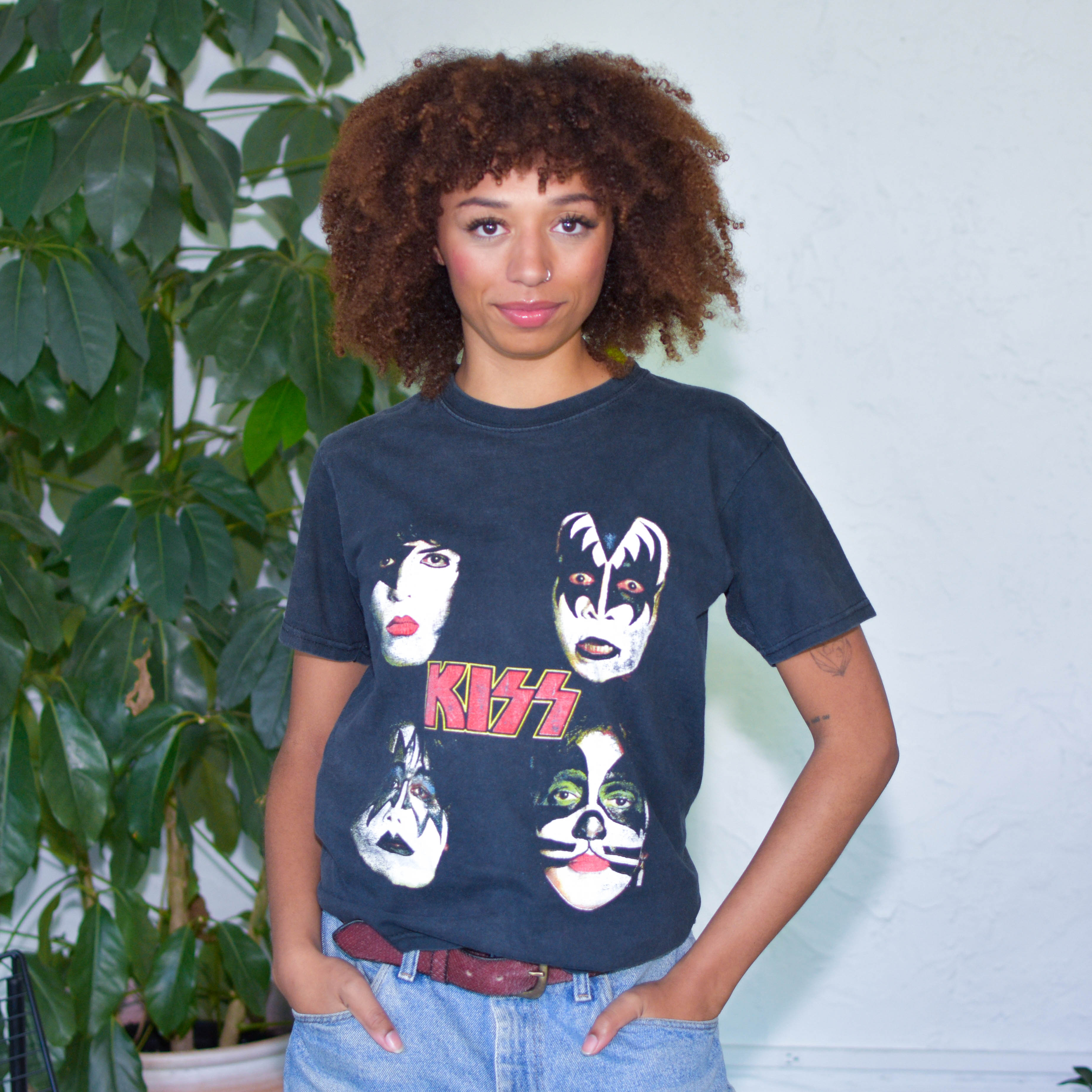 Vintage 90s KISS Band Member Graphic T-Shirt