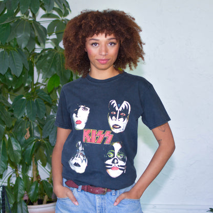 Vintage 90s KISS Band Member Graphic T-Shirt