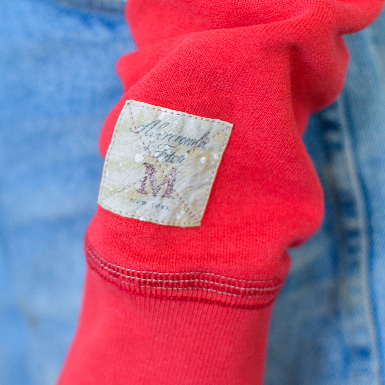Vintage Y2K Abercrombie &amp; Fitch Patched Hoodie