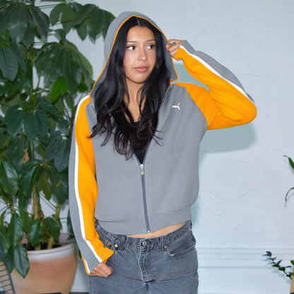 Vintage Y2K Pumas Zip-Up Hoodie