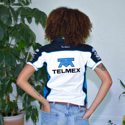 Vintage Y2K Escudería Telmex Racing Button Up