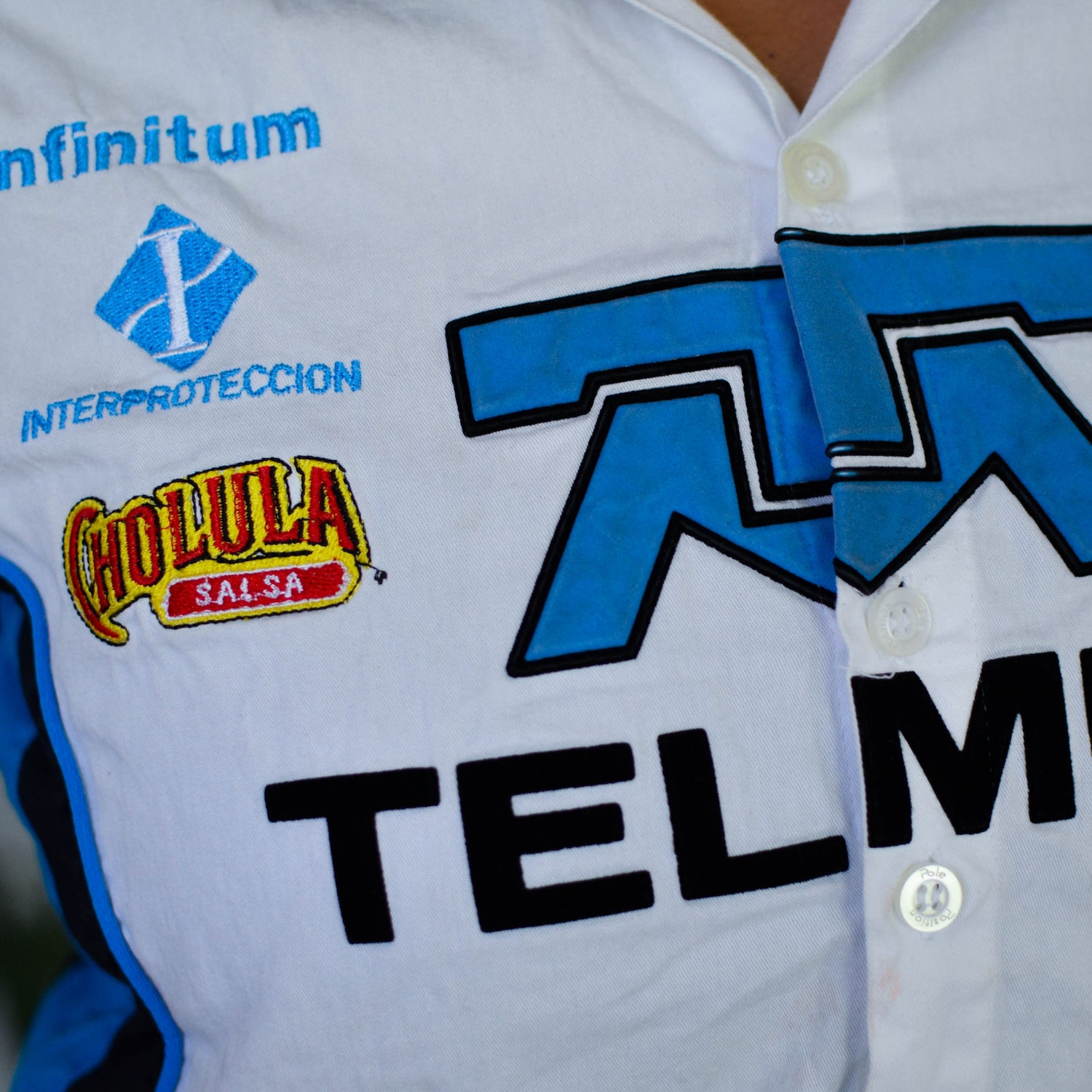 Vintage Y2K Escudería Telmex Racing Button Up