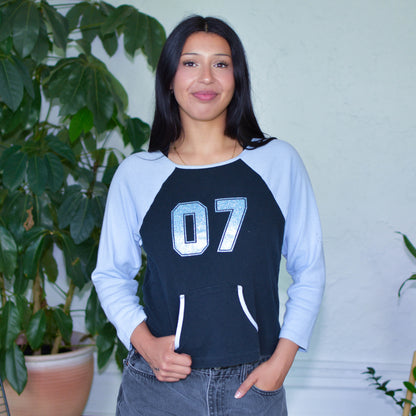 Vintage Y2K No Boundaries Varsity Long Sleeve Shirt