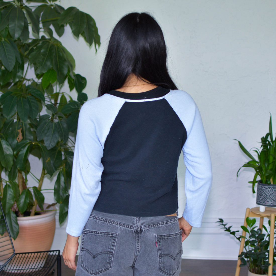 Vintage Y2K No Boundaries Varsity Long Sleeve Shirt