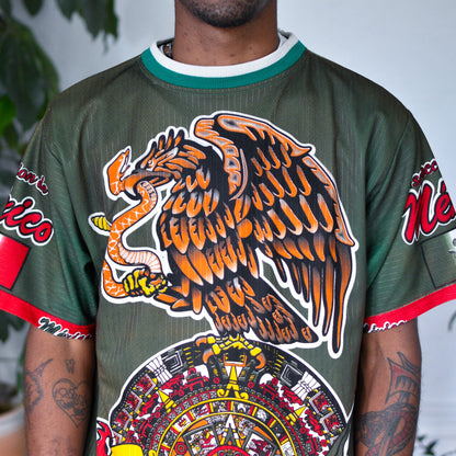 Vintage 1998 Mexico National Team AOP Caricature Jersey