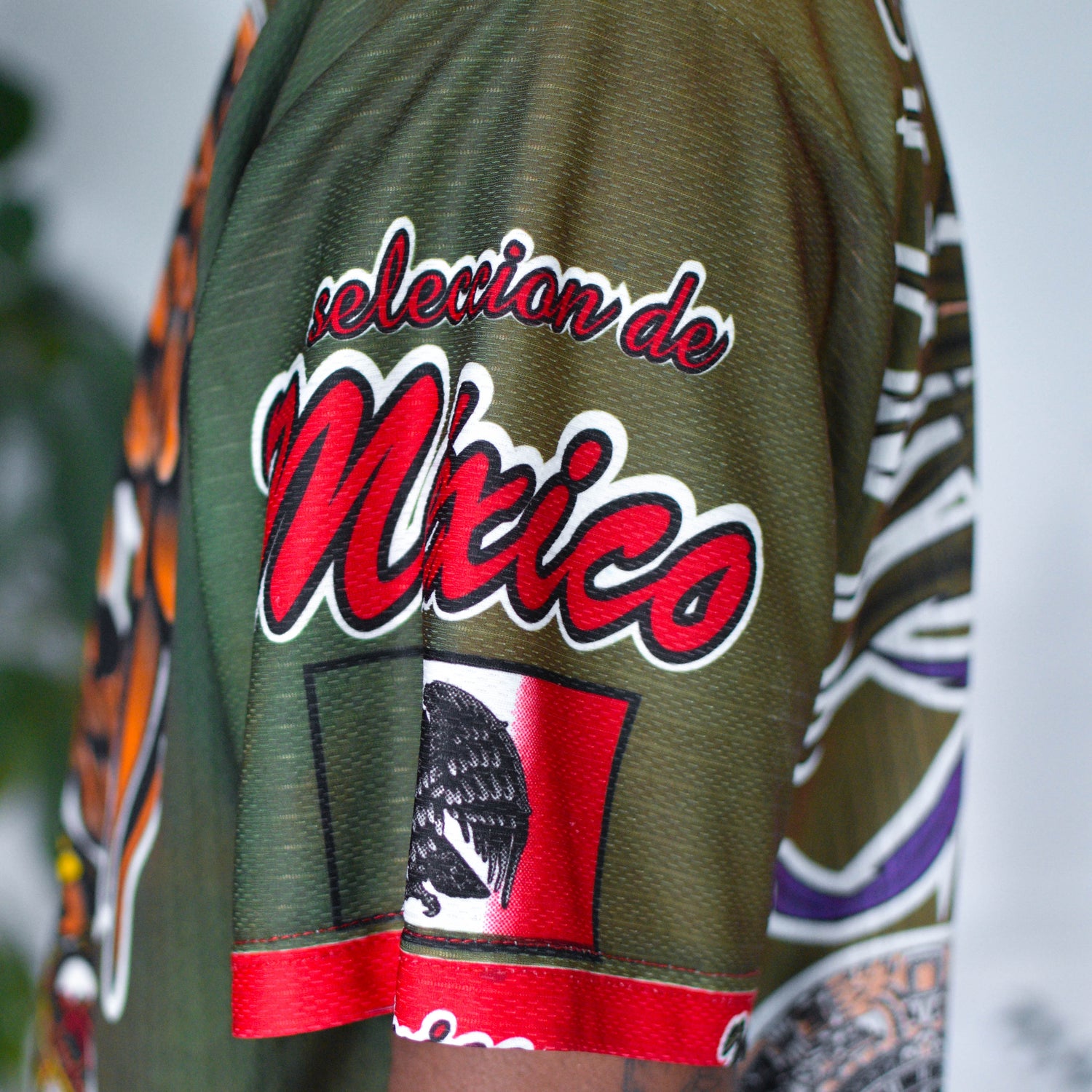 Vintage 1998 Mexico National Team AOP Caricature Jersey