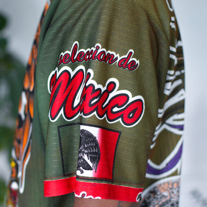 Vintage 1998 Mexico National Team AOP Caricature Jersey
