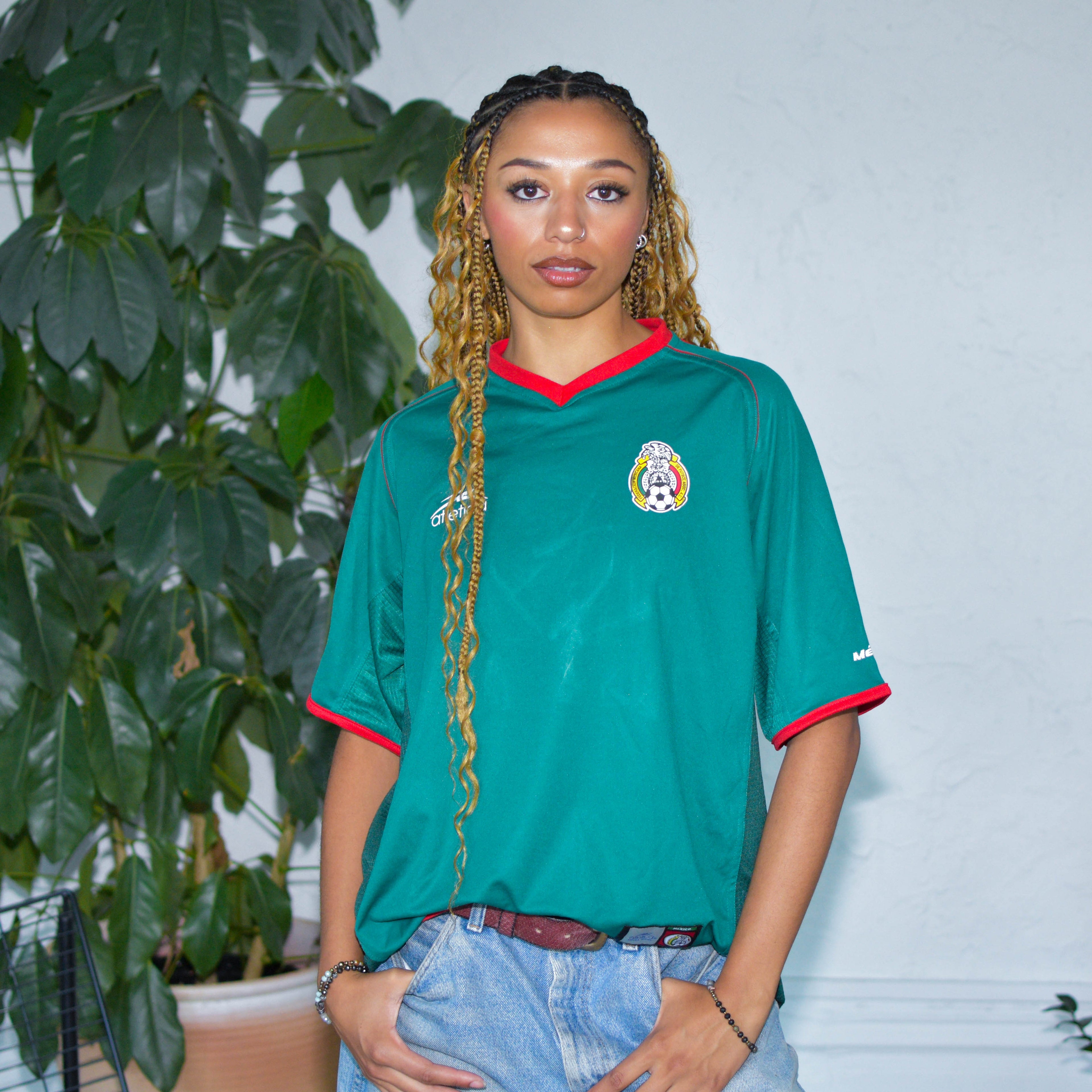 Vintage 2002 Mexico World Cup Atletica Jersey