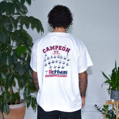 Vintage 1995 Chivas de Guadalajara Fuerzas Basicas Champion T-Shirt