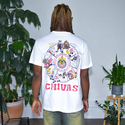 Vintage Chivas de Guadalajara Caricature Graphic T-Shirt