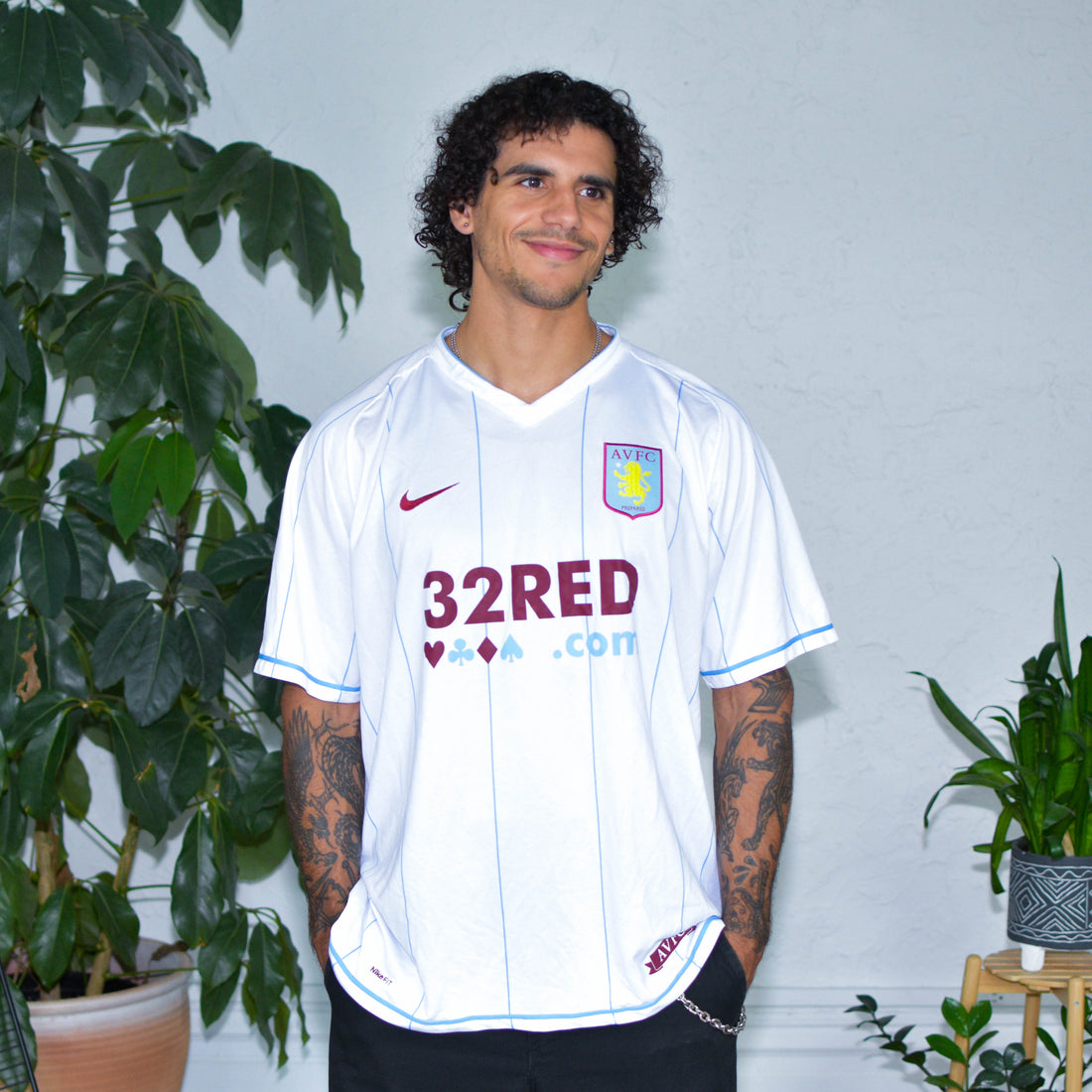 Vintage 2007-08 Aston Villa FC Nike Jersey