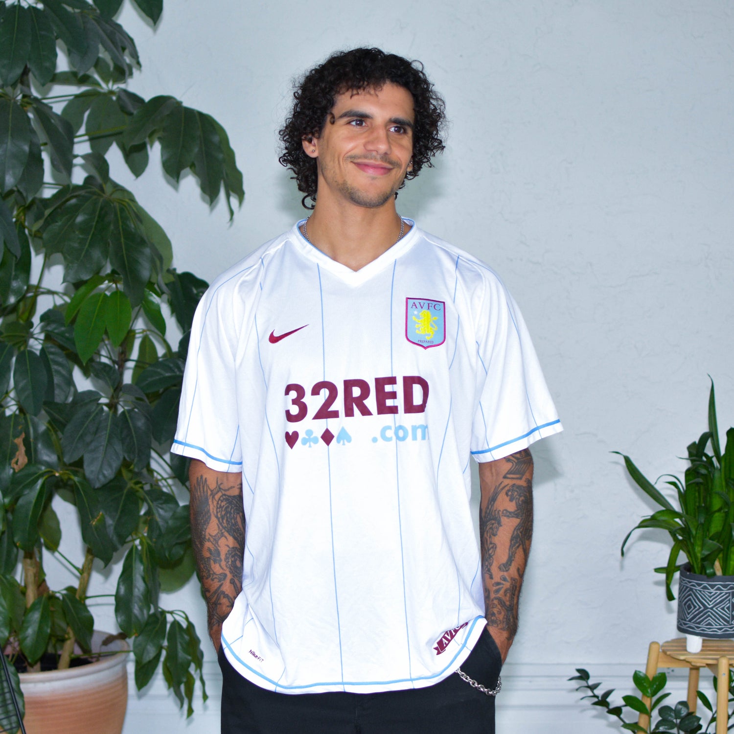 Vintage 2007-08 Aston Villa FC Nike Jersey