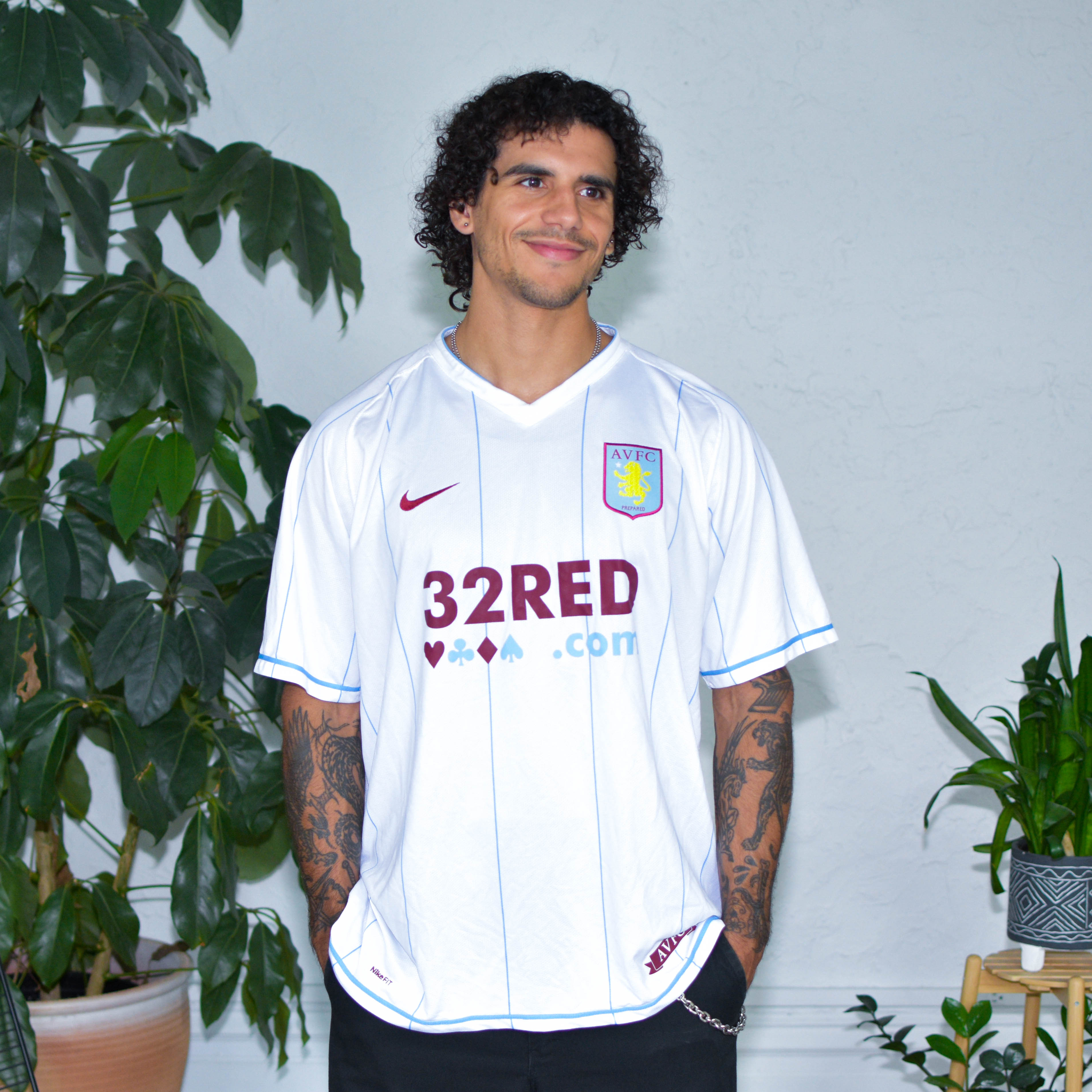 Vintage 2007-08 Aston Villa FC Nike Jersey