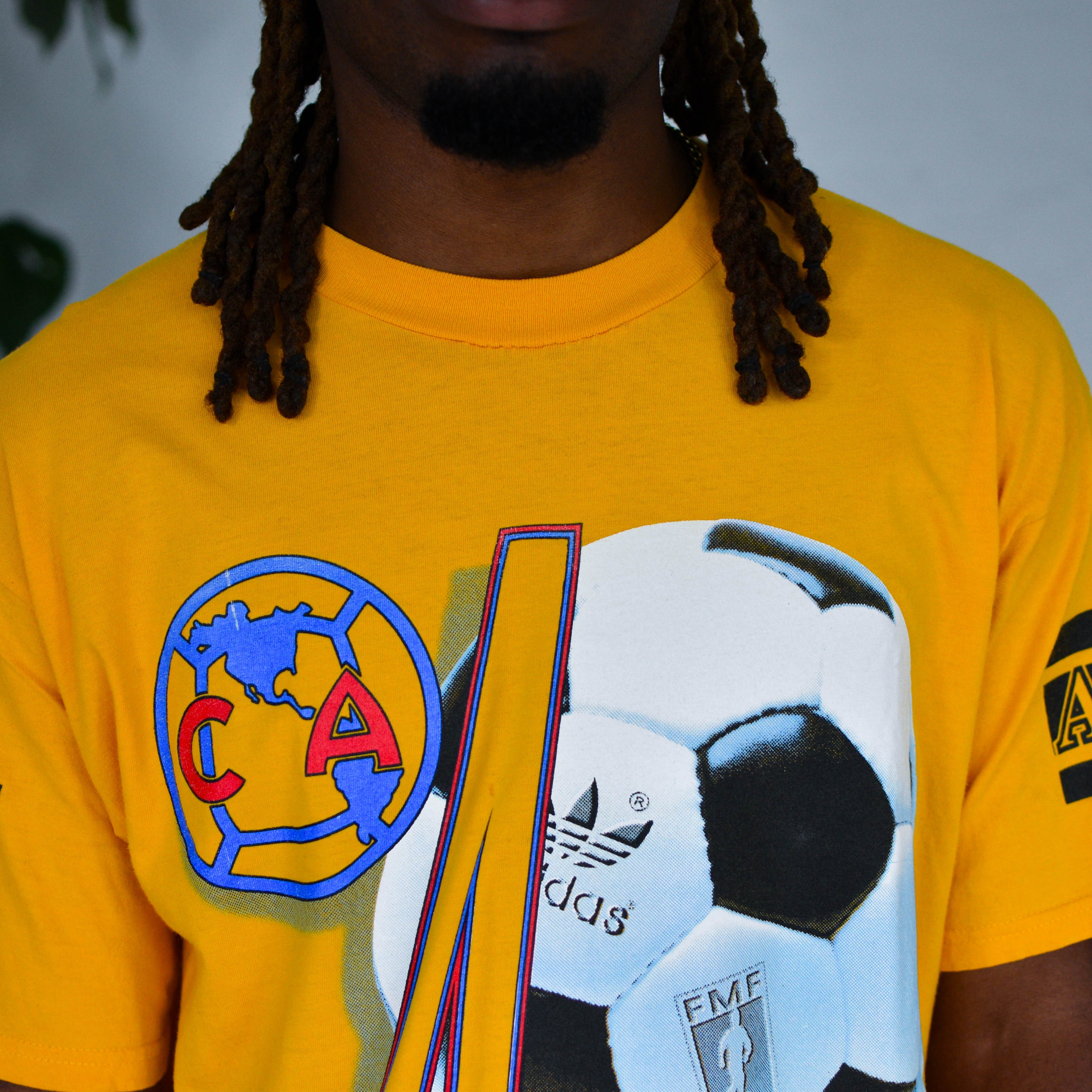 Vintage Club America Yellow AOP Graphic T-Shirt