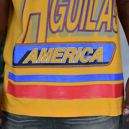 Vintage Club America Yellow AOP Graphic T-Shirt