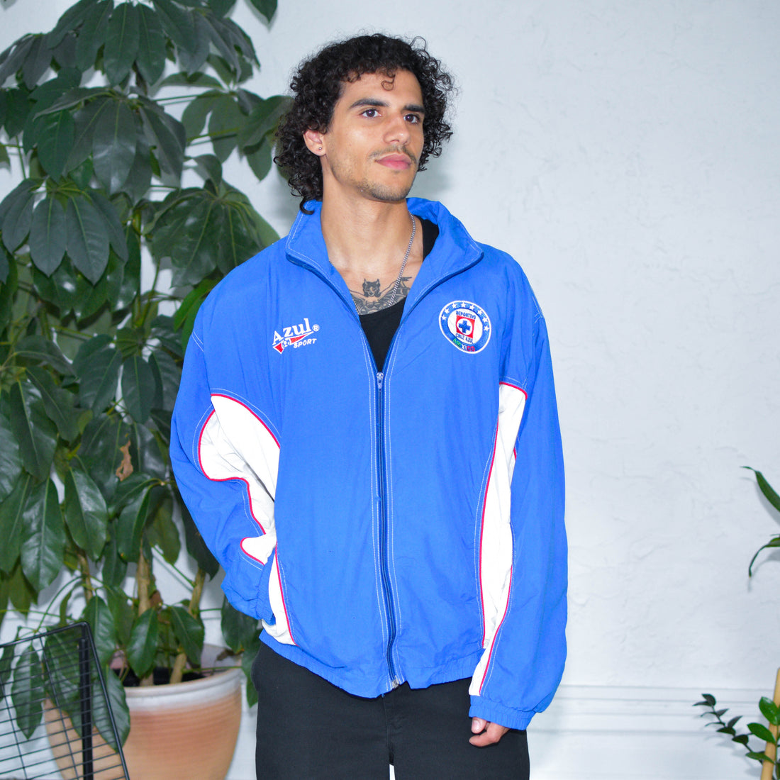 Vintage Cruz Azul (Azul Sport) Windbreaker